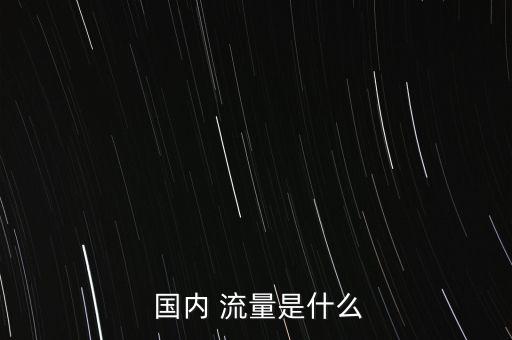  國內(nèi) 流量是什么