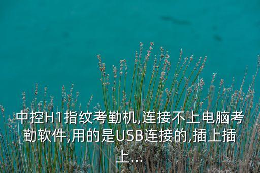 中控H1指紋考勤機,連接不上電腦考勤軟件,用的是USB連接的,插上插上...