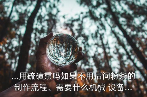自動化即食粉絲設備多少錢
