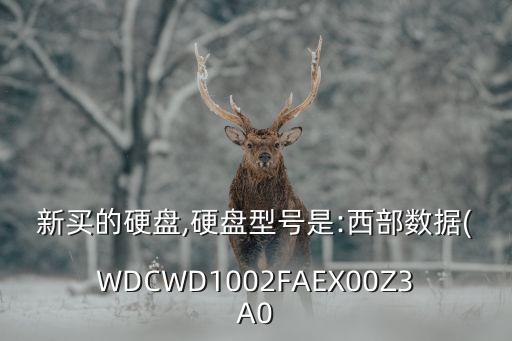 新買的硬盤,硬盤型號(hào)是:西部數(shù)據(jù)(WDCWD1002FAEX00Z3A0
