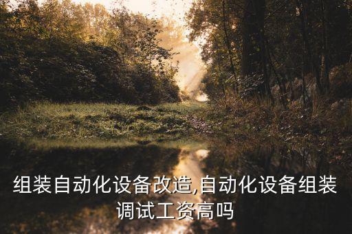 臨沂組裝自動化設(shè)備改造,自動化設(shè)備組裝調(diào)試工資高嗎