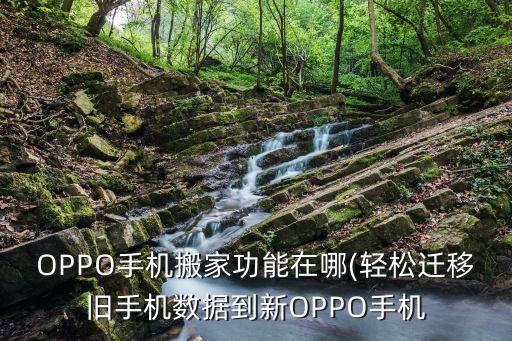 OPPO手機搬家功能在哪(輕松遷移舊手機數據到新OPPO手機