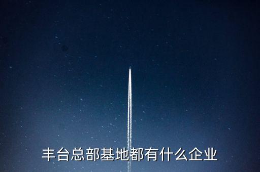 豐臺(tái)總部基地都有什么企業(yè)