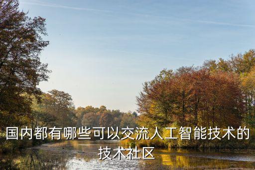 國內(nèi)都有哪些可以交流人工智能技術(shù)的技術(shù)社區(qū)