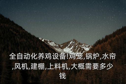 全自動(dòng)化養(yǎng)雞設(shè)備!雞籠,鍋爐,水簾,風(fēng)機(jī),建棚,上料機(jī),大概需要多少錢