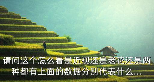 請問這個怎么看是近視還是老花還是兩種都有上面的數(shù)據(jù)分別代表什么...