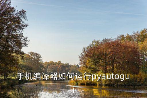 手機(jī)編譯器如何運(yùn)行pyautogui
