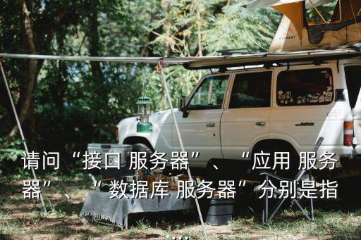 請問“接口 服務器”、“應用 服務器”、“ 數(shù)據(jù)庫 服務器”分別是指...