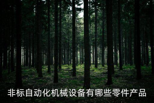 非標(biāo)自動(dòng)化機(jī)械設(shè)備有哪些零件產(chǎn)品