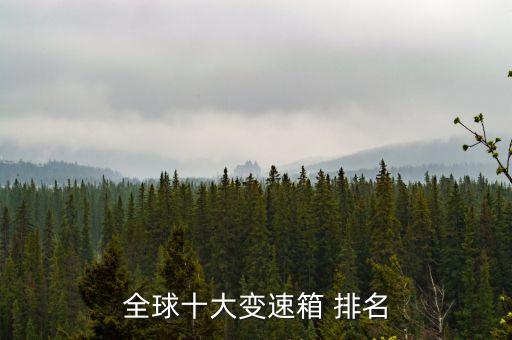 全球十大變速箱 排名