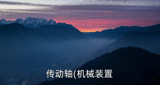 傳動(dòng)軸(機(jī)械裝置