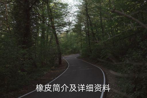 橡皮簡介及詳細(xì)資料