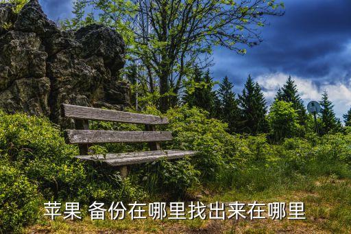 蘋(píng)果 備份在哪里找出來(lái)在哪里