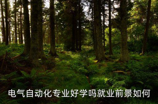 電氣自動化專業(yè)好學(xué)嗎就業(yè)前景如何