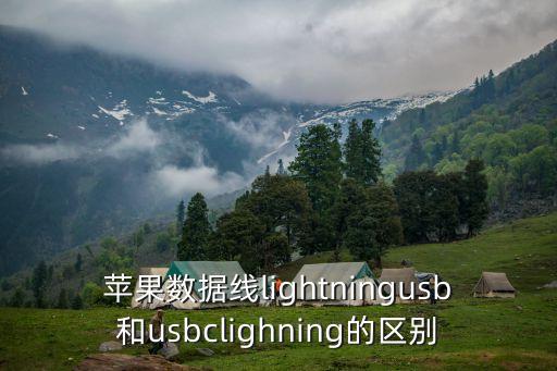 蘋果數(shù)據(jù)線lightningusb和usbclighning的區(qū)別