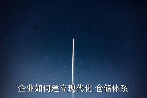 企業(yè)如何建立現(xiàn)代化 倉儲體系