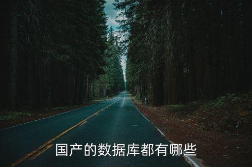 國產(chǎn)的數(shù)據(jù)庫都有哪些