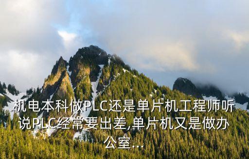 機(jī)電本科做PLC還是單片機(jī)工程師聽(tīng)說(shuō)PLC經(jīng)常要出差,單片機(jī)又是做辦公室...