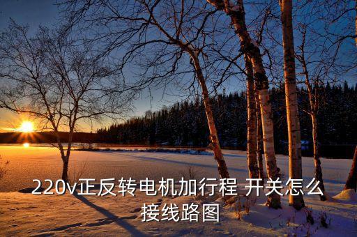 220v正反轉(zhuǎn)電機加行程 開關怎么 接線路圖