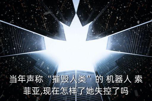 索菲亞機(jī)器人功能,機(jī)器人索菲亞現(xiàn)在怎么樣了