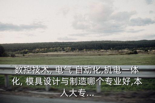 數(shù)控技術, 電氣 自動化,機電一體化, 模具設計與制造哪個專業(yè)好,本人大專...