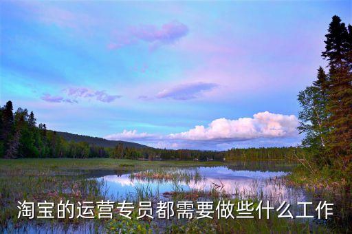 淘寶的運(yùn)營專員都需要做些什么工作