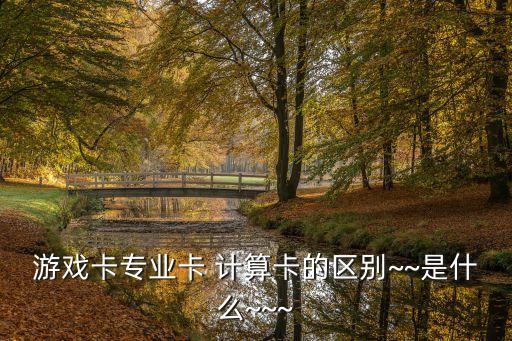 計(jì)算卡