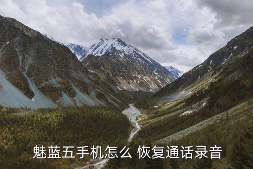 魅藍5怎么用移動數(shù)據(jù)恢復