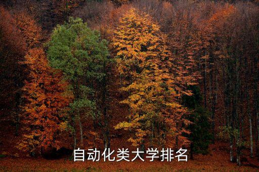 自動化類大學排名