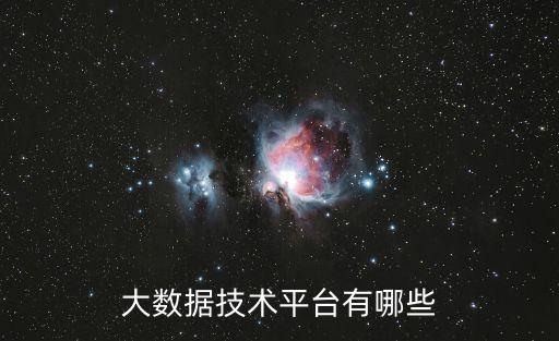 大數(shù)據(jù)技術(shù)平臺(tái)有哪些