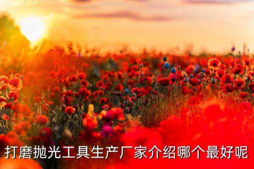 打磨拋光工具生產(chǎn)廠家介紹哪個(gè)最好呢