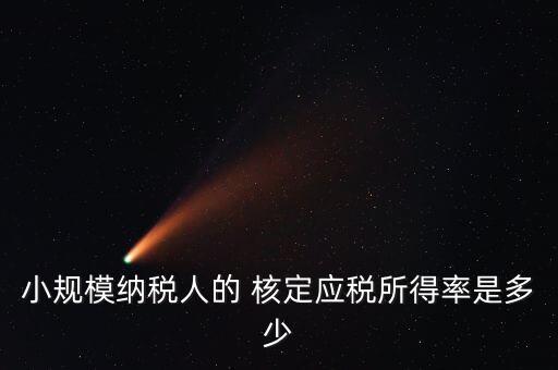 專業(yè)自動(dòng)化核定征收率