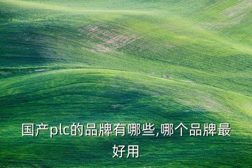 國(guó)產(chǎn)plc的品牌有哪些,哪個(gè)品牌最好用