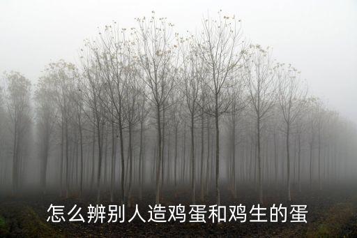 怎么辨別人造雞蛋和雞生的蛋