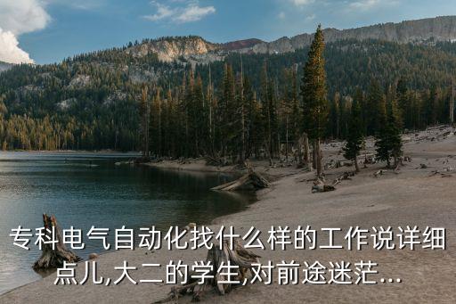 專科電氣自動化找什么樣的工作說詳細(xì)點(diǎn)兒,大二的學(xué)生,對前途迷茫...