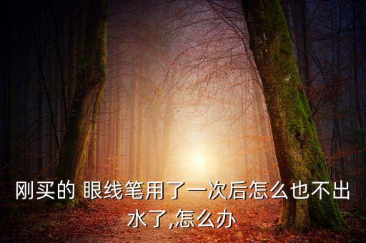 剛買的 眼線筆用了一次后怎么也不出水了,怎么辦
