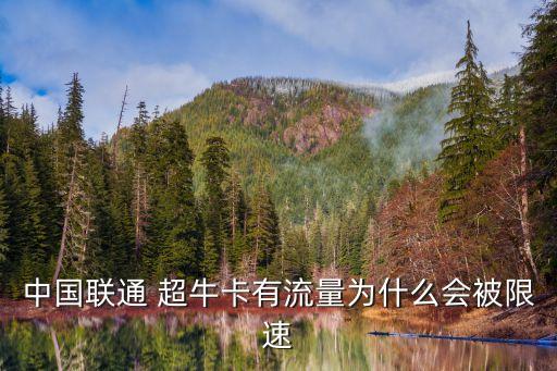 中國聯(lián)通 超?？ㄓ辛髁繛槭裁磿幌匏? class=