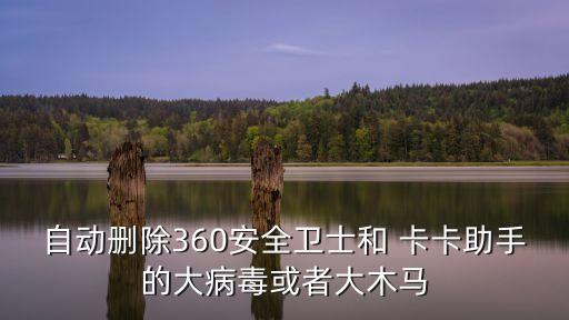 自動刪除360安全衛(wèi)士和 卡卡助手的大病毒或者大木馬