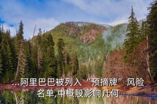 ...阿里巴巴被列入“預(yù)摘牌”風(fēng)險名單,中概股影響幾何