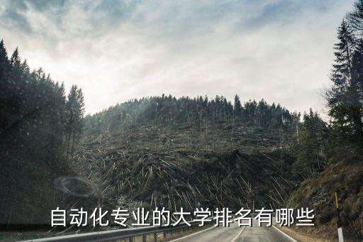 自動化專業(yè)的大學排名有哪些