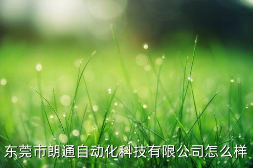 東莞市朗通自動(dòng)化科技有限公司怎么樣
