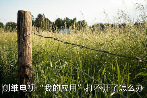 創(chuàng)維電視“我的應(yīng)用”打不開了怎么辦