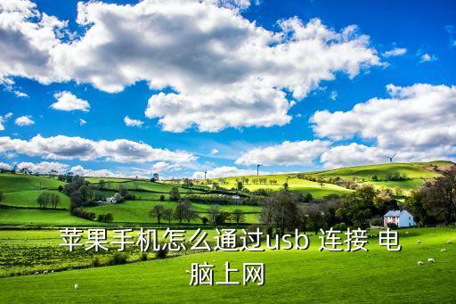  蘋果手機(jī)怎么通過usb 連接 電腦上網(wǎng)