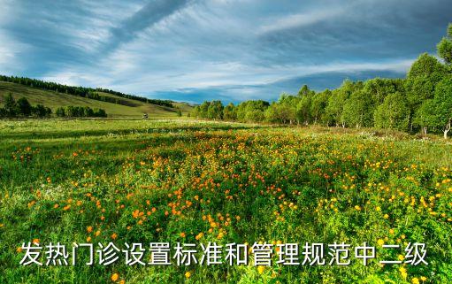 發(fā)熱門診設(shè)置標(biāo)準(zhǔn)和管理規(guī)范中二級(jí)