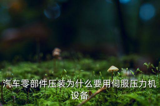 汽車零部件壓裝為什么要用伺服壓力機(jī)設(shè)備