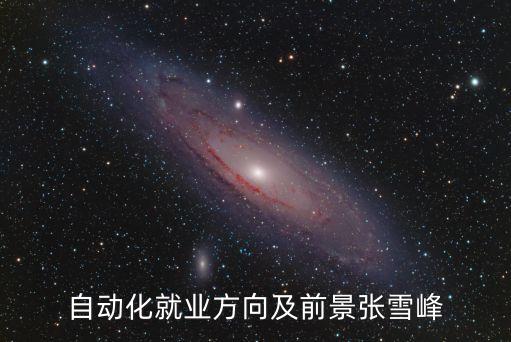 自動(dòng)化就業(yè)方向及前景張雪峰