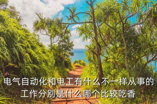 電氣自動化和電工有什么不一樣從事的工作分別是什么哪個比較吃香