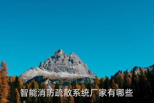 智能消防疏散系統(tǒng)廠家有哪些