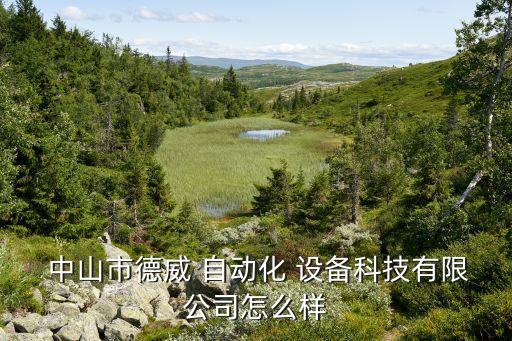  中山市德威 自動化 設(shè)備科技有限公司怎么樣
