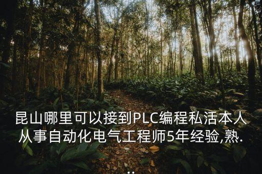 昆山哪里可以接到PLC編程私活本人從事自動化電氣工程師5年經(jīng)驗,熟...